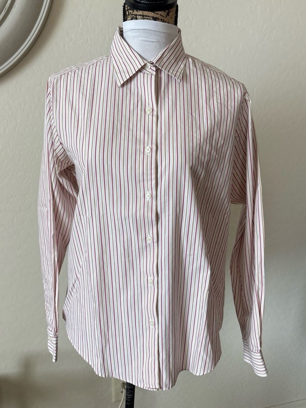 Brooks Brothers Blouse Striped Shirt Womens 100% Cotton. 12